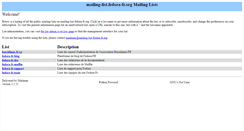 Desktop Screenshot of mailing-list.fedora-fr.org