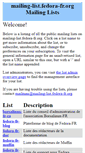 Mobile Screenshot of mailing-list.fedora-fr.org